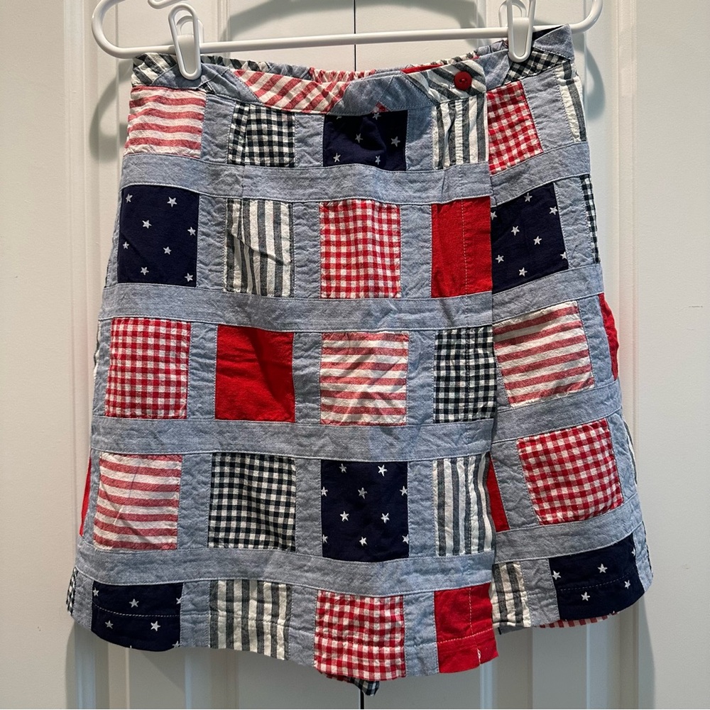 CWD Vintage Patchwork Skort Skirt with Shorts 8